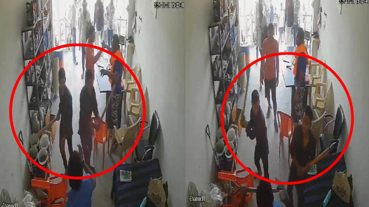 बदमाशों के हौसले बुलंद ,कांग्रेस नेता की दुकान में घुसकर कर्मचारी को लाठी-डंडे से पीटा