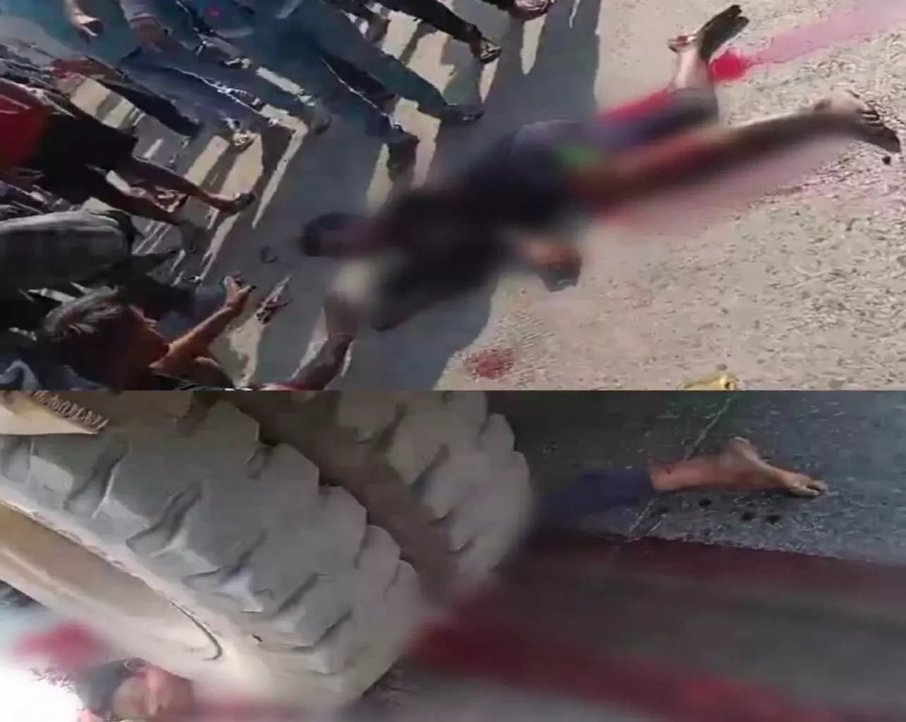 तेज रफ्तार हाईवा ने बाइक सवार युवकों को मारी टक्कर,हादसे में एक युवक की मौत.. 