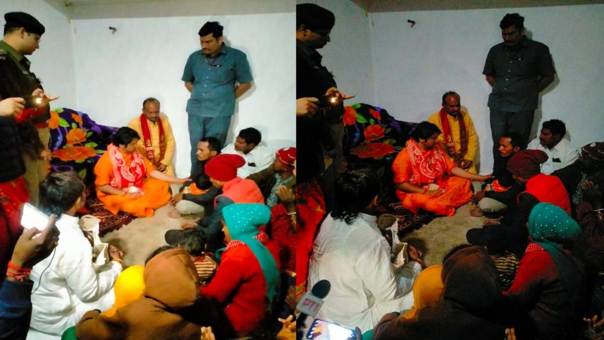 हत्याकांड में मृतक चरवाहे के घर पहुंचे पंडित धीरेंद्र शास्‍त्री, हिंदुओं से की एक होने की अपील