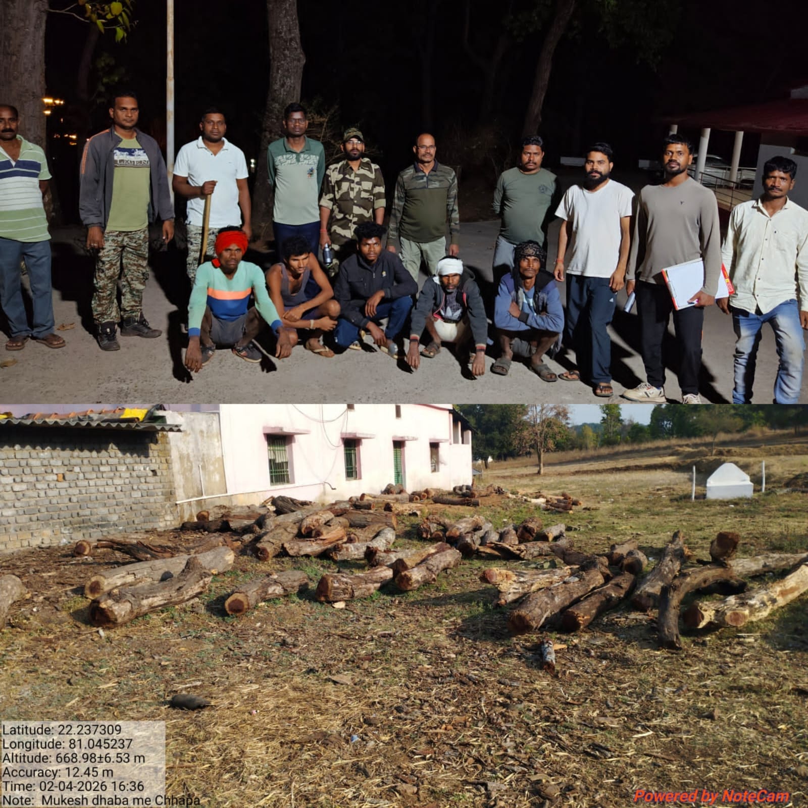 वन विभाग कवर्धा वनमंडल की सख्त कार्रवाई :अवैध लकड़ी परिवहन एवं भंडारण पर प्रहार, ट्रैक्टर-ट्रॉली सहित लकड़ी जब्त