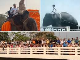हाथी पर बैठा बच्चा अब मुख्यमंत्री है,रील टू रियल वीडियो में समझें पूरी कहानी 