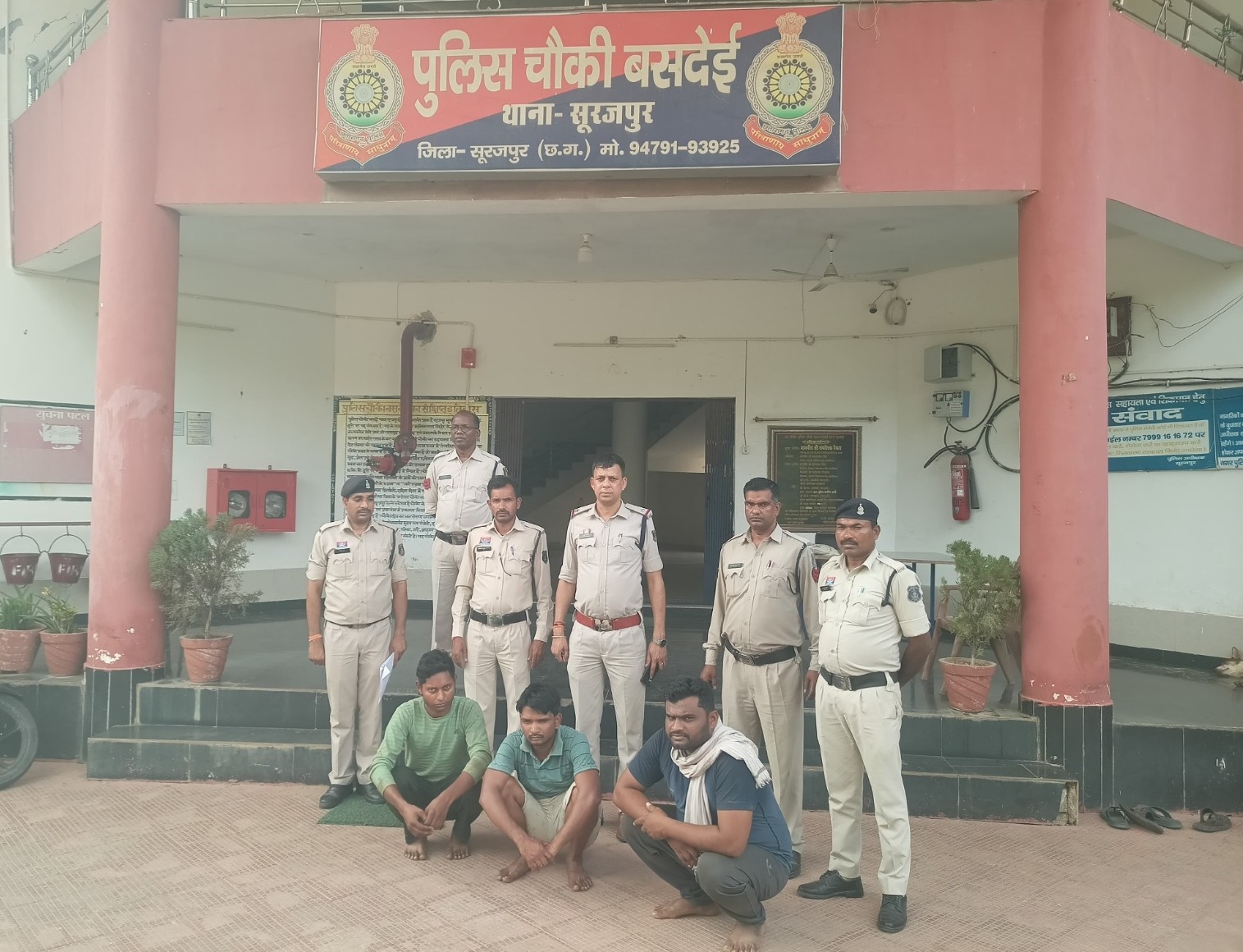 3 मवेशी तस्कर गिरफ्तार, 5 लाख 50 हजार रुपए के 21 मवेशी जप्त, बसदेई पुलिस की बड़ी कार्यवाही
