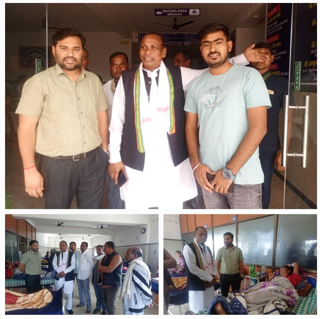 विधायक जनक ध्रुव अस्पताल पहुंचकर मरीजों से की मुलाकात, सरगुजा दौरे पर हुए रवाना