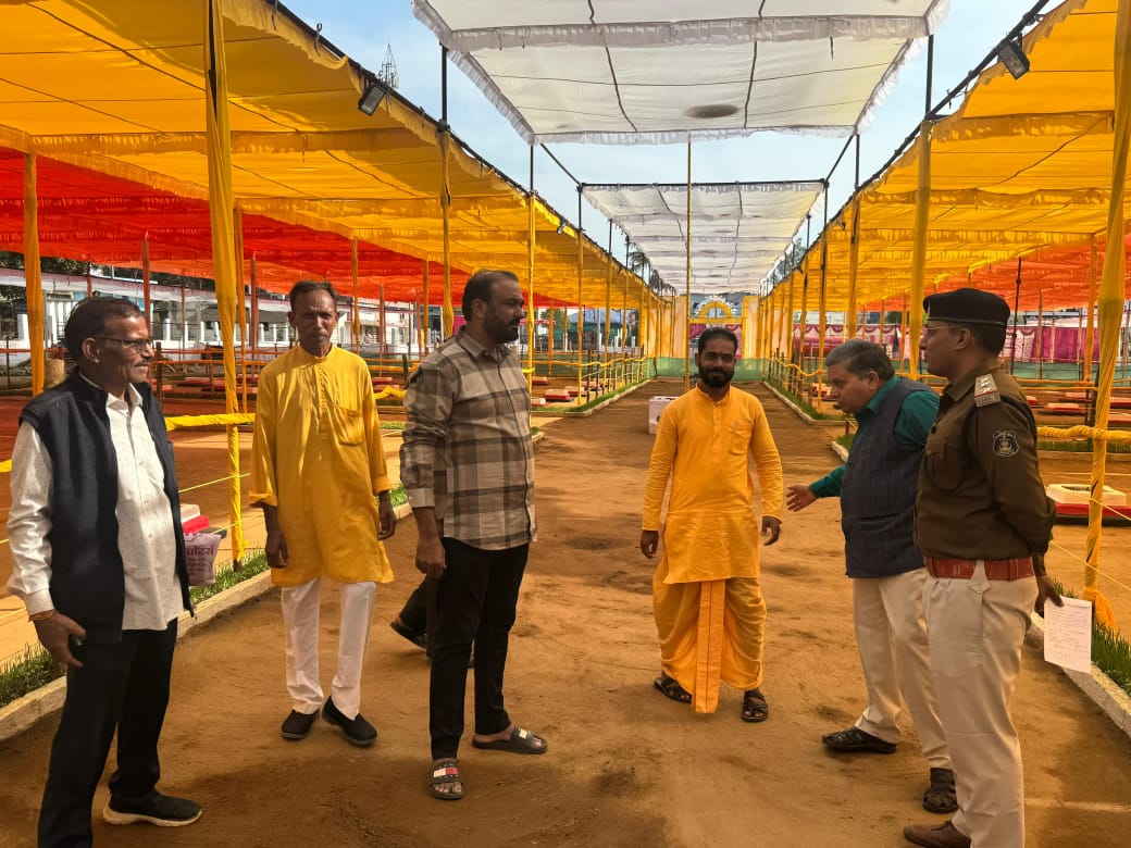 नगर पालिका अध्यक्ष गफ्फू मेमन ने 108 कुण्डीय महायज्ञ के तैयारियों का जायजा लिया, दिया हर संभव मदद का आश्वासन 