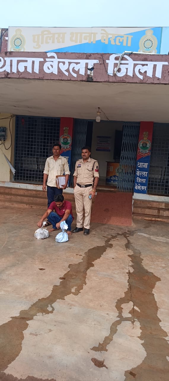 34 पौवा देशी मशाला शराब के साथ एक आरोपी गिरफ्तार 