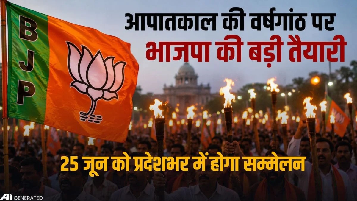 आपातकाल की 51वीं वर्षगांठ: छत्तीसगढ़ में भाजपा मनाएगी ‘काला दिवस’, निकलेंगे मशाल और मौन जुलूस