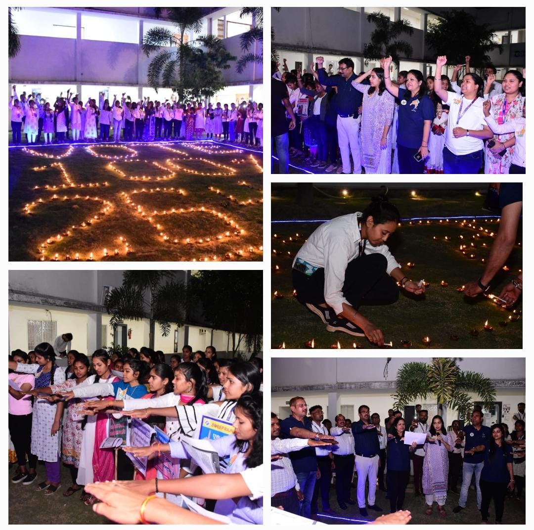लोकसभा निर्वाचन 2024 : युवाओं ने विशाल आकर्षक रंगोली एवं दीप जलाकर शत प्रतिशत मतदान करने की अपील की

