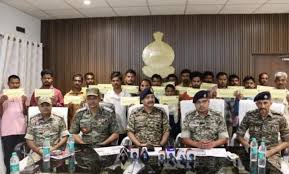 पुनर्वास नीति का असर,19 नक्सलियों ने किया आत्मसमर्पण