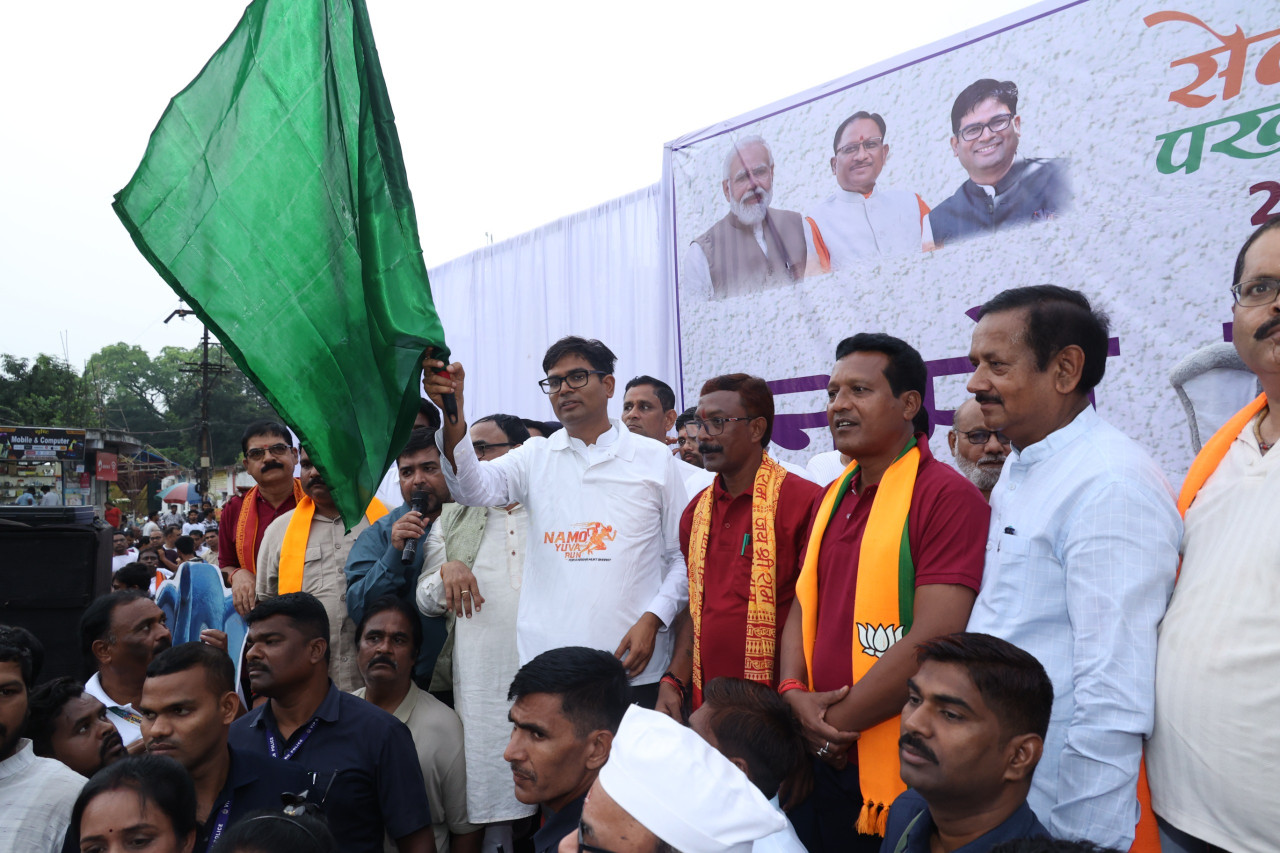 नमो मैराथन में दौड़ा रायगढ़ : आत्मनिर्भर भारत, फिट इंडिया और नशा मुक्त भारत का दिया संदेश 