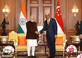 सिंगापुर के राष्ट्रपति और पीएम मोदी के बीच रणनीतिक साझेदारी पर चर्चा ..5 दिवसीय दौरे में शनमुगरत्नम..
