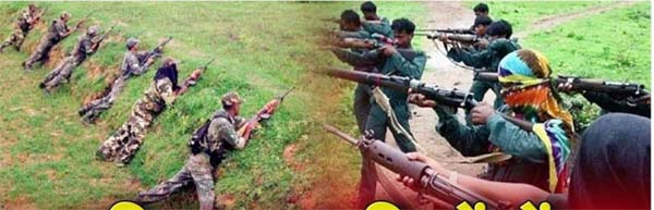 छत्तीसगढ़ :  जवानों के साथ मुठभेड़ में 4 नक्सली घायल