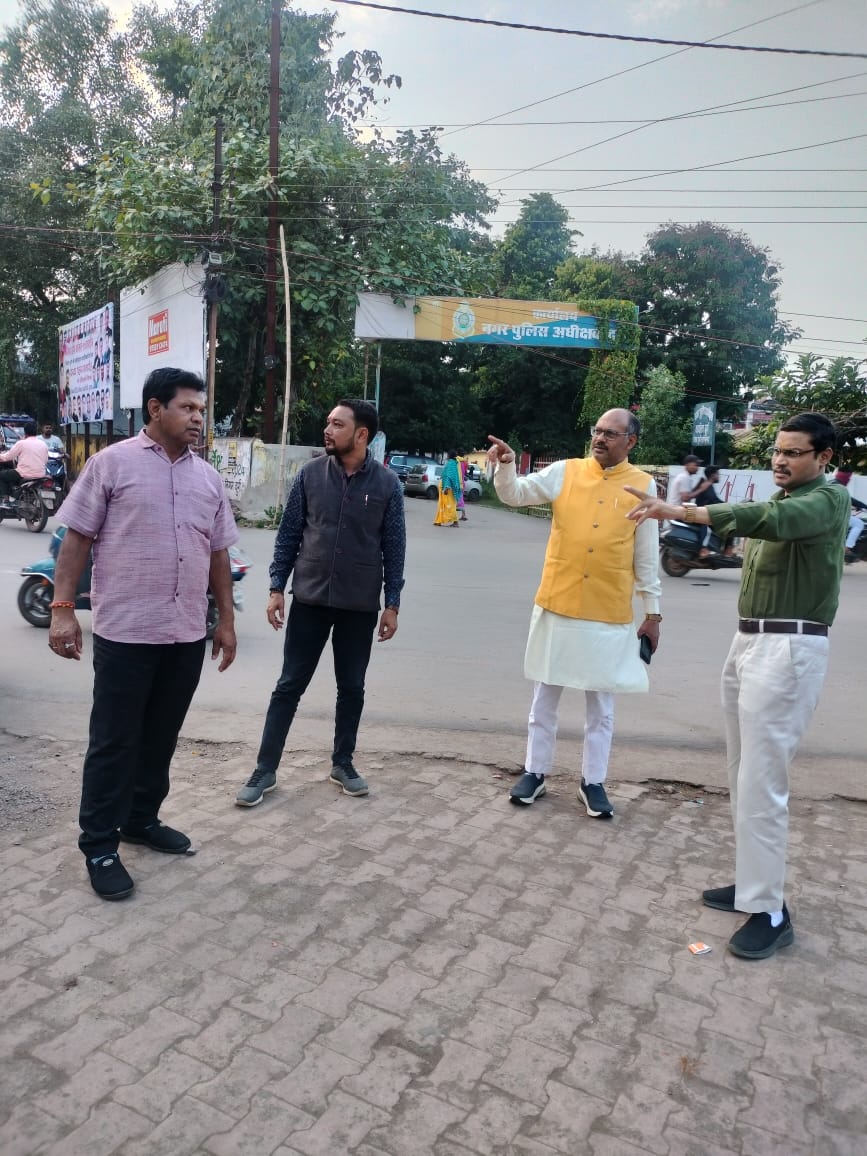 दुर्ग में होगा वंदे मातरम गीत का सामूहिक गायन :भाजपा नेताओं ने लिया तैयारियों का जायजा 