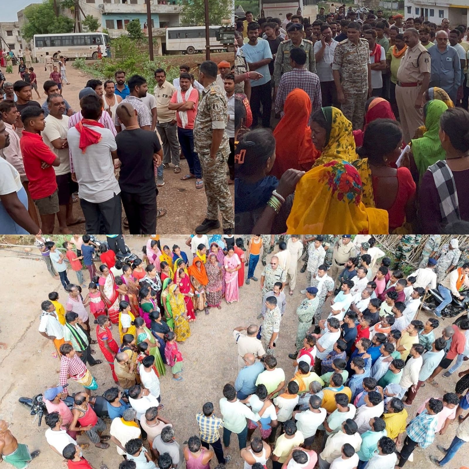 नगर पालिका की 11 सदस्यीय टीम व पुलिस विभाग ने सुबह से मारा छापा,घुघरी रोड आवास में पात्र हितग्राहियों की पहचान हेतु सर्वेक्षण