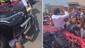 पूर्व मुख्यमंत्री जगन की गाड़ी से कुचलकर व्यक्ती की मौत