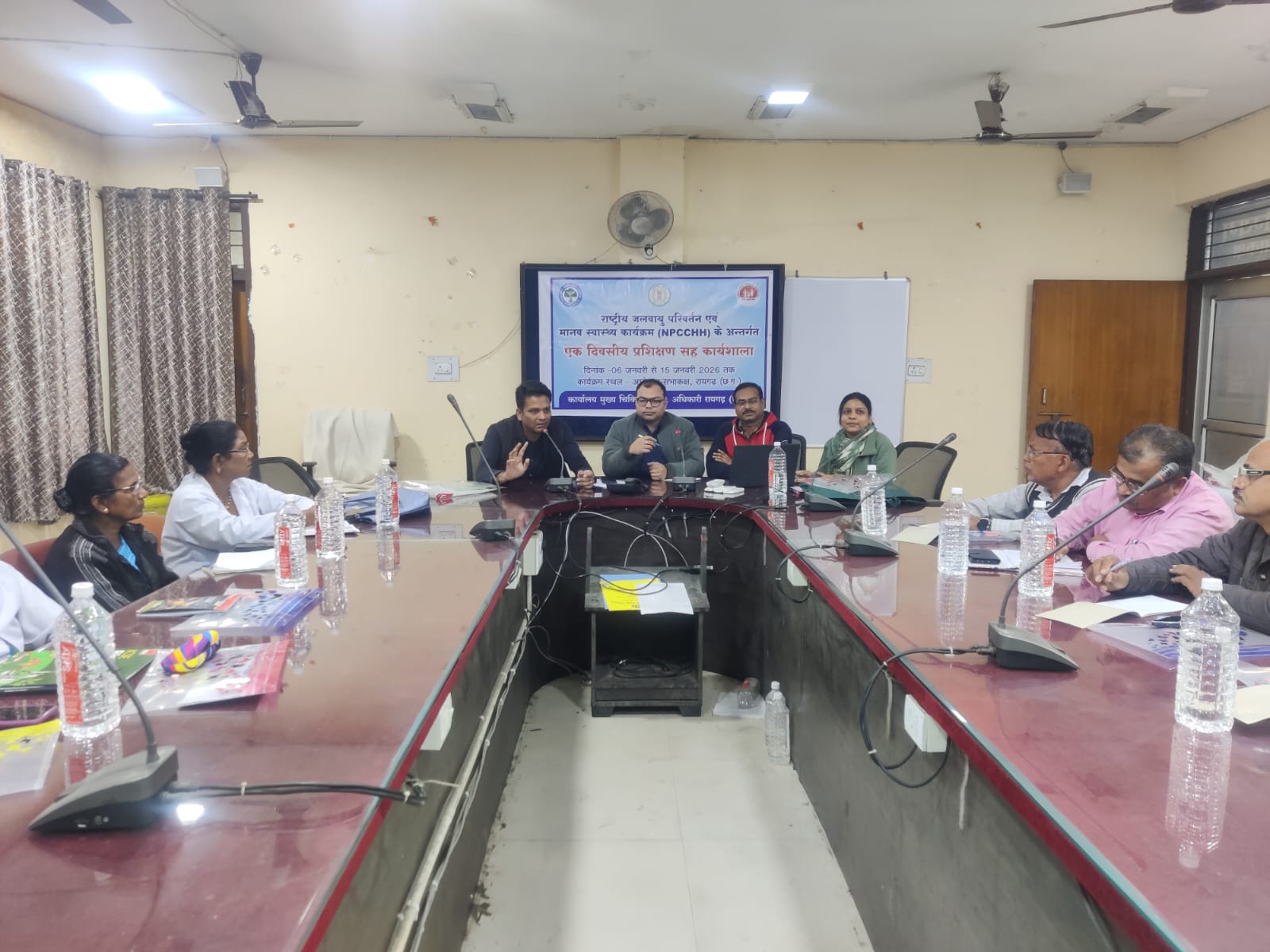 जलवायु परिवर्तन और मानव स्वास्थ्य पर बढ़ती चुनौतियों को लेकर जिला स्तरीय प्रशिक्षण आयोजित