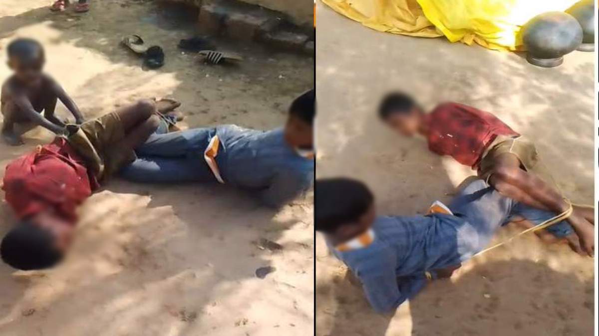  बलरामपुर में मानवता को शर्मसार करने वाला मामला,खेत से मटर तोड़ने पर बच्चों को तालिबानी सजा