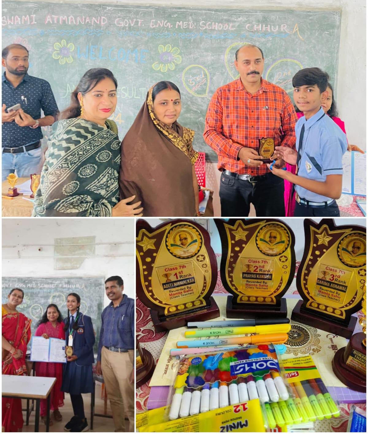 स्वामी आत्मानंद उत्कृष्ट अंग्रेज़ी मध्यम विद्यालय छुरा में वार्षिक परीक्षा परिणाम घोषित 