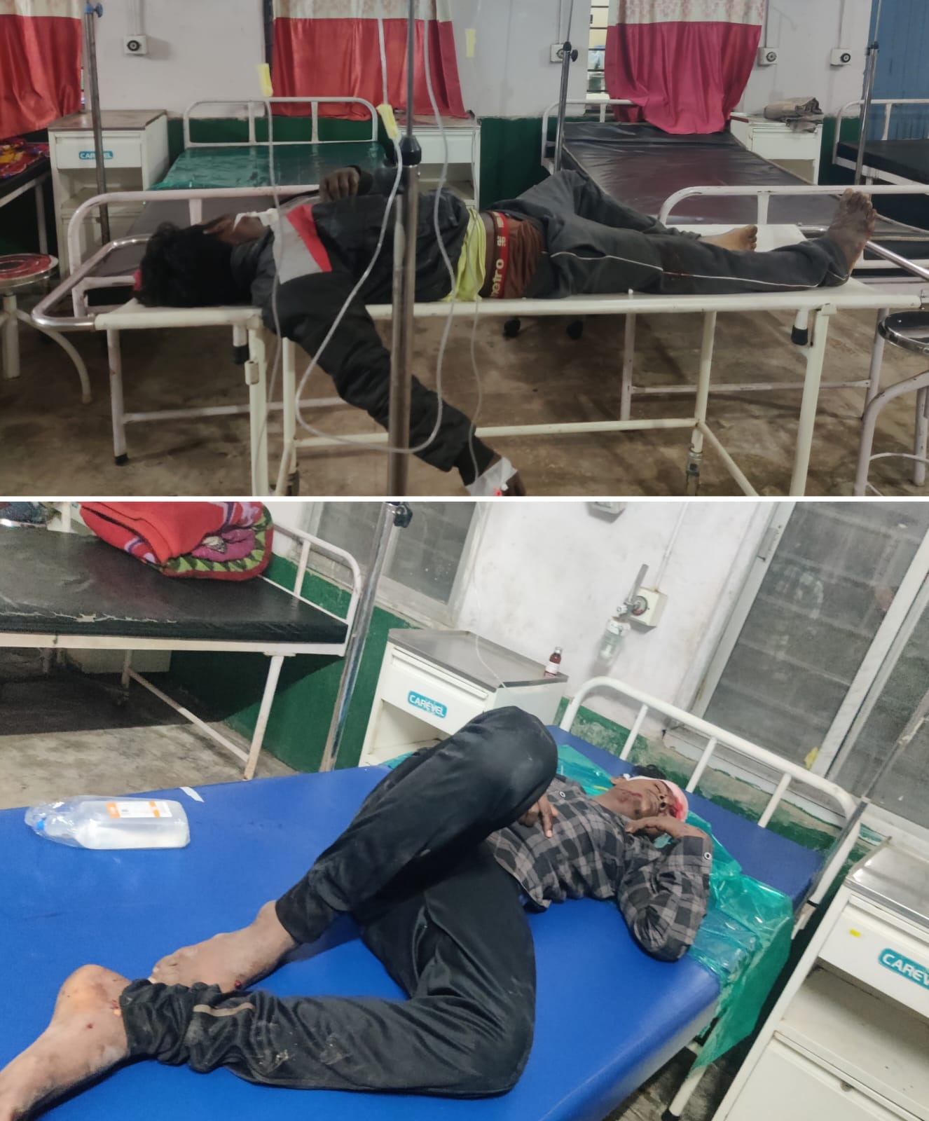 बाईक और स्कूटी में जबरदस्त भिड़ंत , दोनों को हॉस्पिटल पहुंचाया .... बाईक सवार की हालत गंभीर,किया गया रेफर 