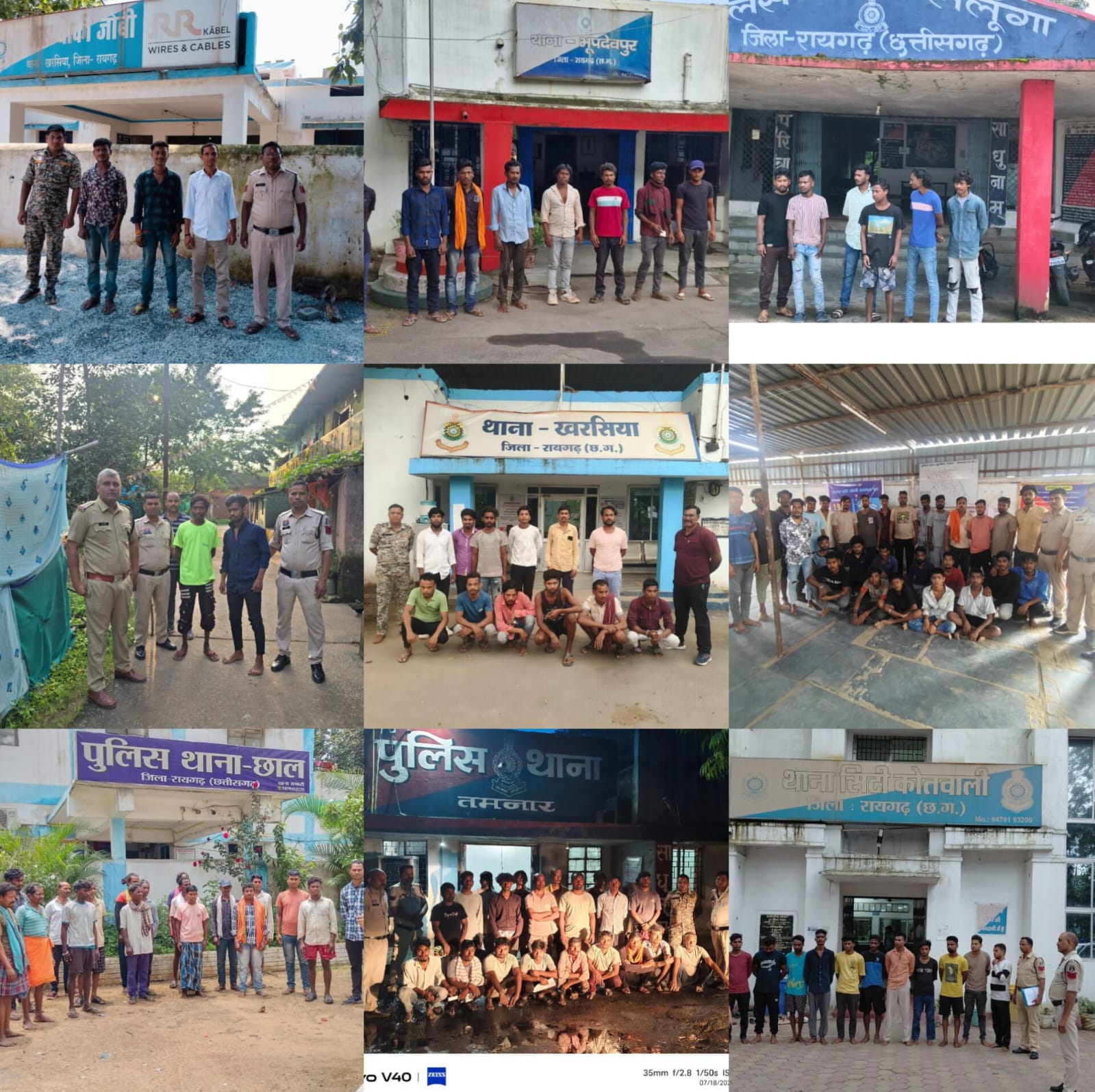 रायगढ़ में संपत्ति संबंधी अपराधों में संलिप्त रहे बदमाशों पर पुलिस की सख्त कार्रवाई