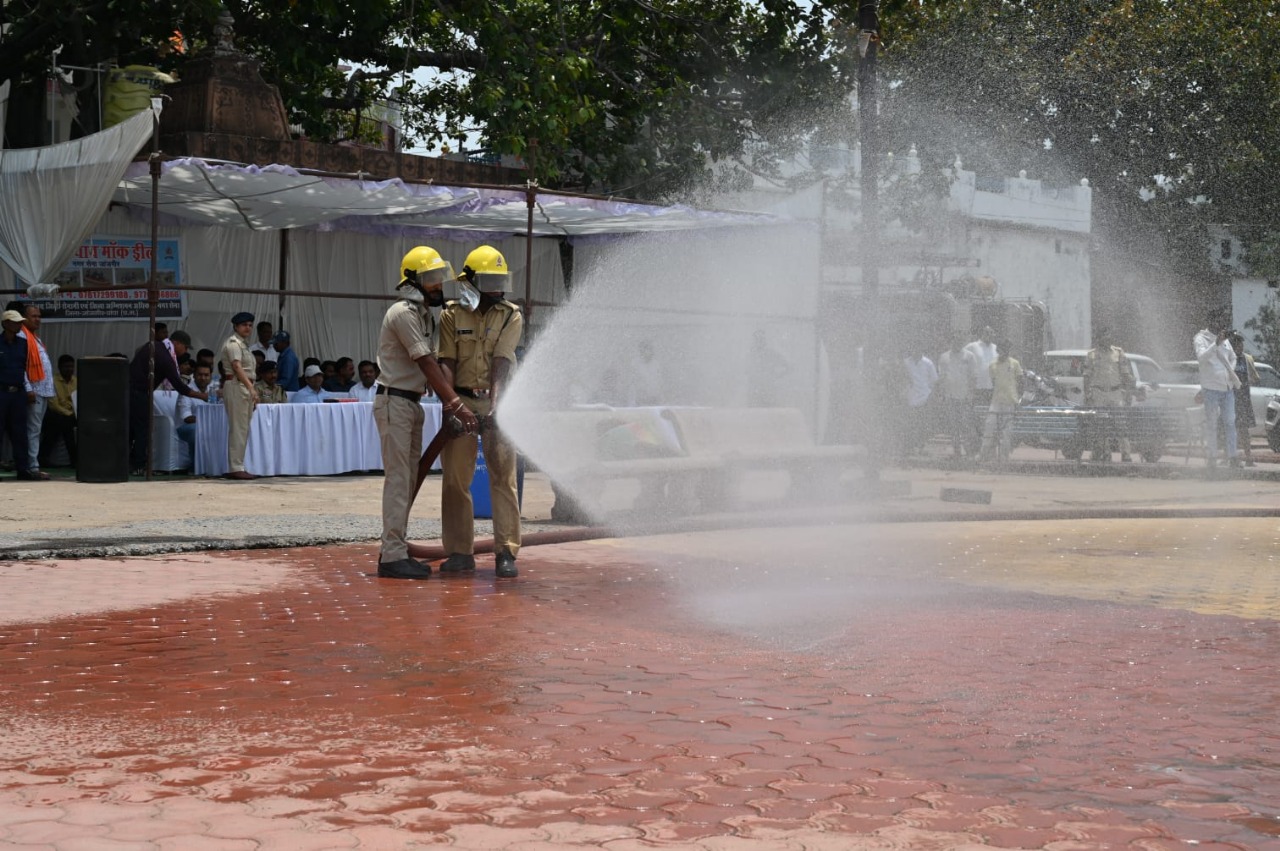 शिवरीनारायण में बाढ़ आपदा से निपटने मॉकड्रिल का आयोजन