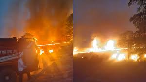 राजधानी रायपुर के उरला इंडस्ट्रियल क्षेत्र में लगी भीषण आग, इलाके में हड़ंकप