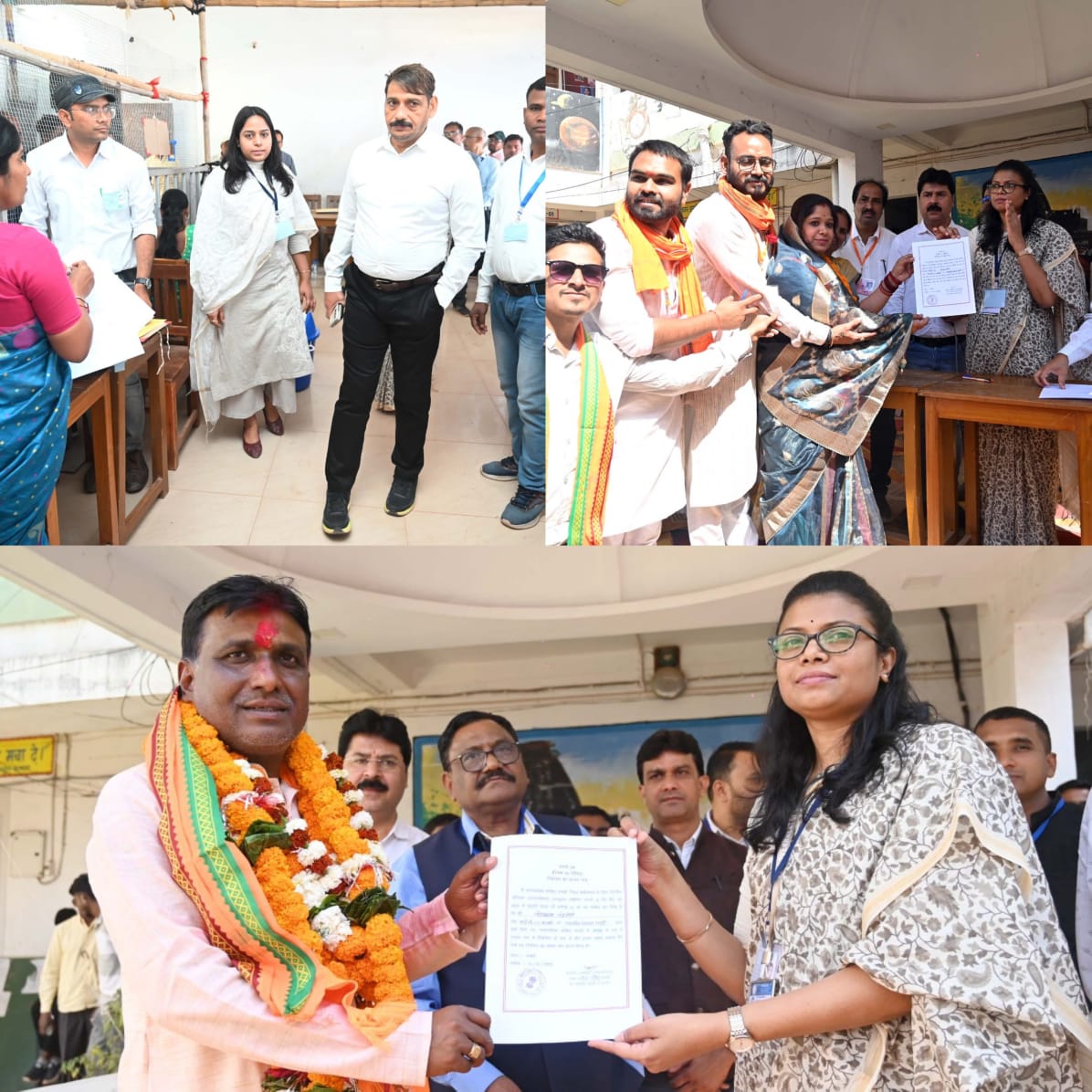 कवर्धा जिले के सातों नगरीय निकाय के निर्वाचित प्रत्याशियों को निर्वाचन प्रमाण पत्र प्रदान किया गया 
