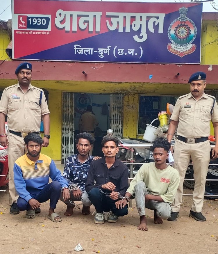 पुलिस ने शोभायात्रा में हुड़दंग और गुंडागर्दी करने वाले 4 युवकों को किया गिरफ्तार 