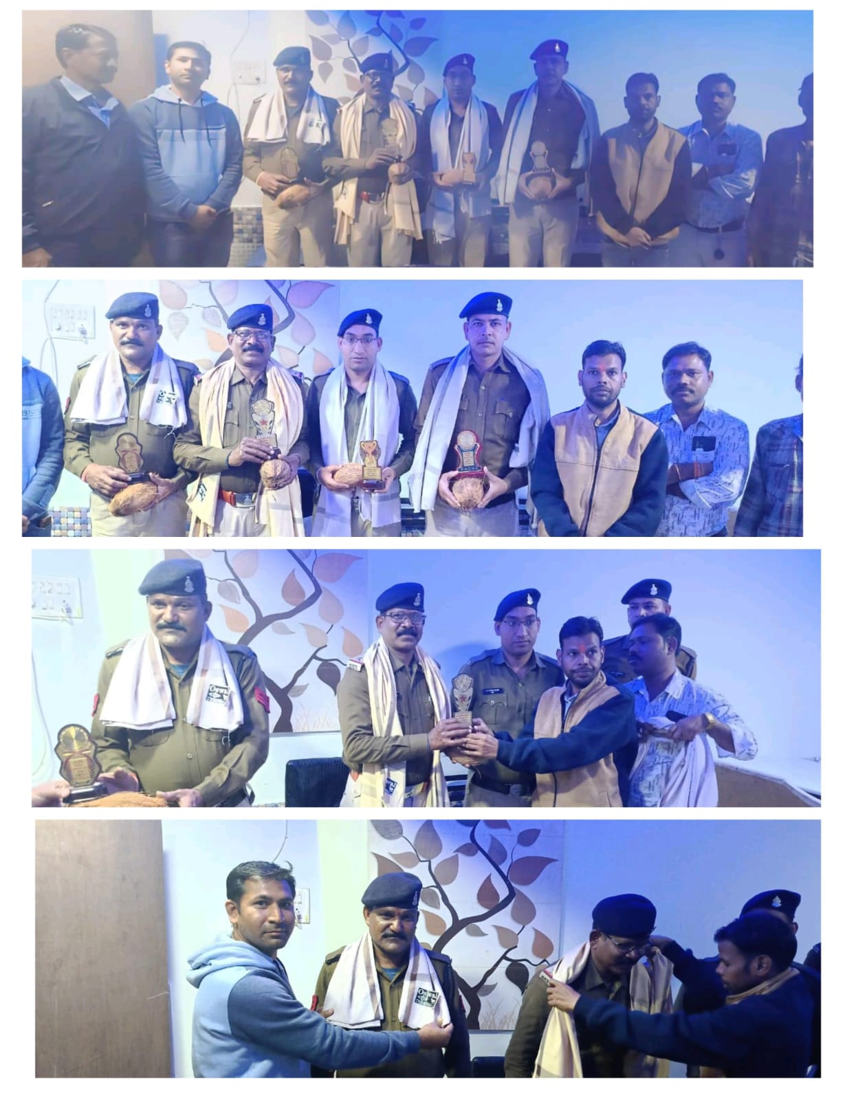 पत्रकार कल्याण संघ लवन द्वारा हाईवे पेट्रोलिंग के उत्कृष्ट कार्यो को देखते हुए सम्मान किये गए