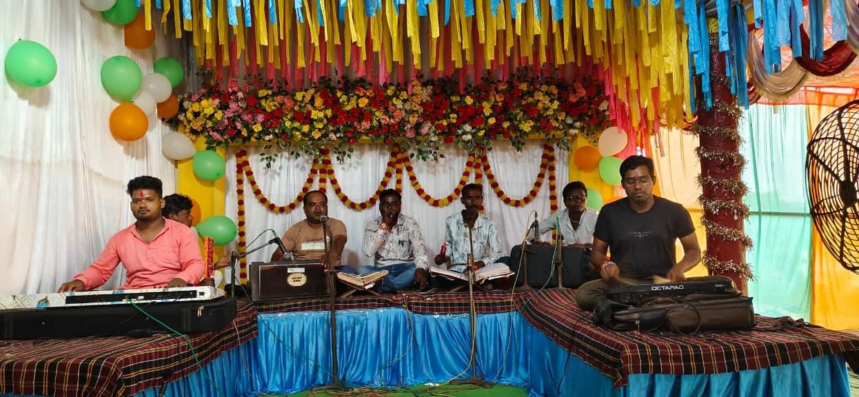 ग्राम कस में जन्माष्टमी के अवसर पर दो दिवसीय श्रीराम चरित मानस गान सम्मेलन का भव्य आयोजन