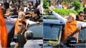  वडोदरा में पीएम ने किया रोड शो,मंच पर दिखा कर्नल सोफिया का परिवार