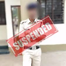 ड्युटी में लापरवाही बरतना पड़ा भारी,2 पुलिसकर्मी ससपेंड 
