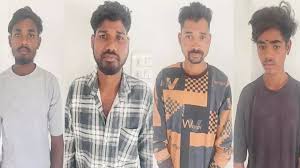 भगवान राम की मूर्ति से अभद्रता करने वाले चार नशेड़ी युवक गिरफ्तार 