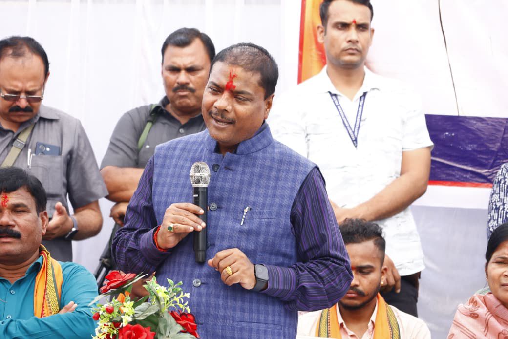 नारायणपुर विधानसभा अंतर्गत विभिन्न ग्राम पंचायतों में विभिन्न कार्यों का वन मंत्री केदार कश्यप ने किया भूमिपूजन