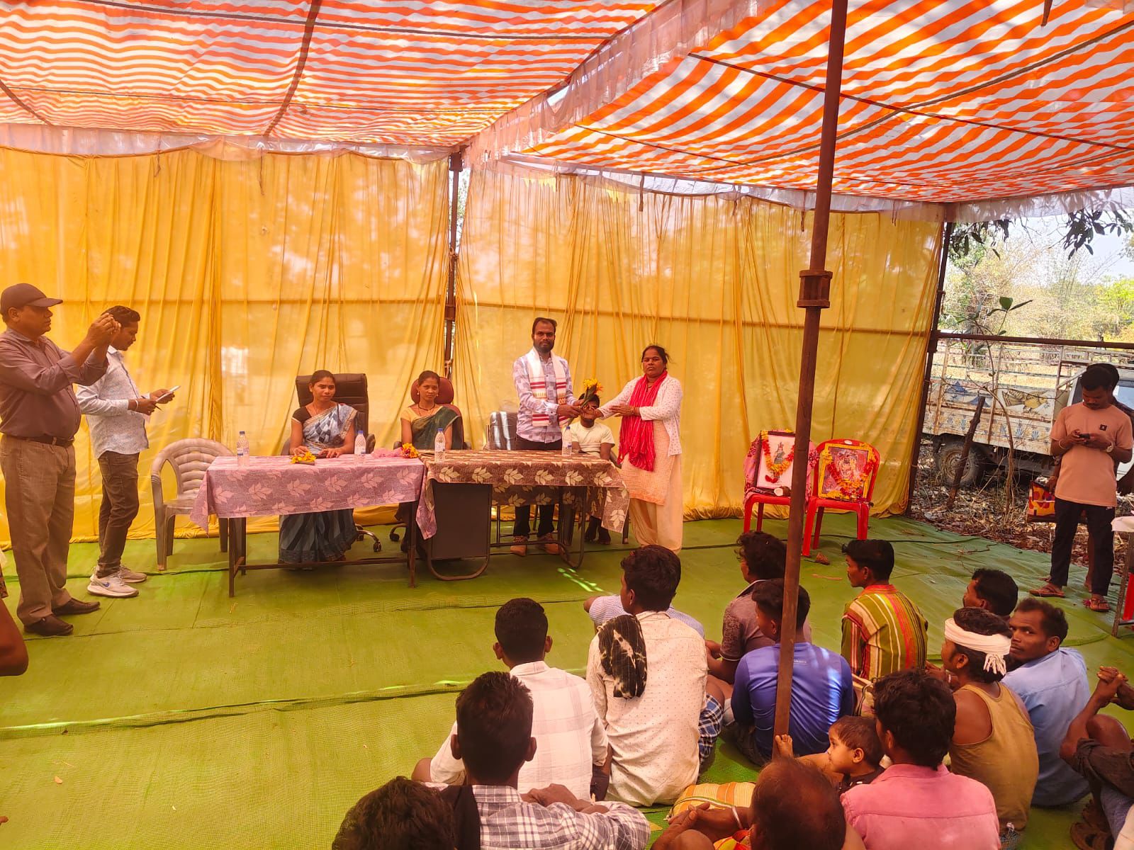 नंदलाल मुड़ामी के प्रवास के बाद एक्शन, मारजूम में लगा समाधान शिविर