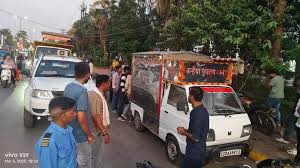 रायपुर में आमापारा से अनुपम गार्डन तक GE मार्ग से अतिक्रमण हटाए गए 