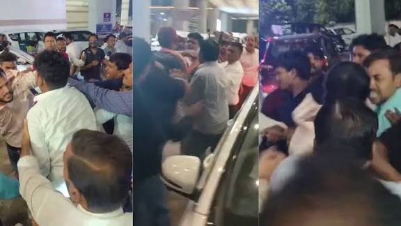 पटना एयरपोर्ट में कांग्रेसियों का हंगामा, टिकिट चोरी के लगे आरोप