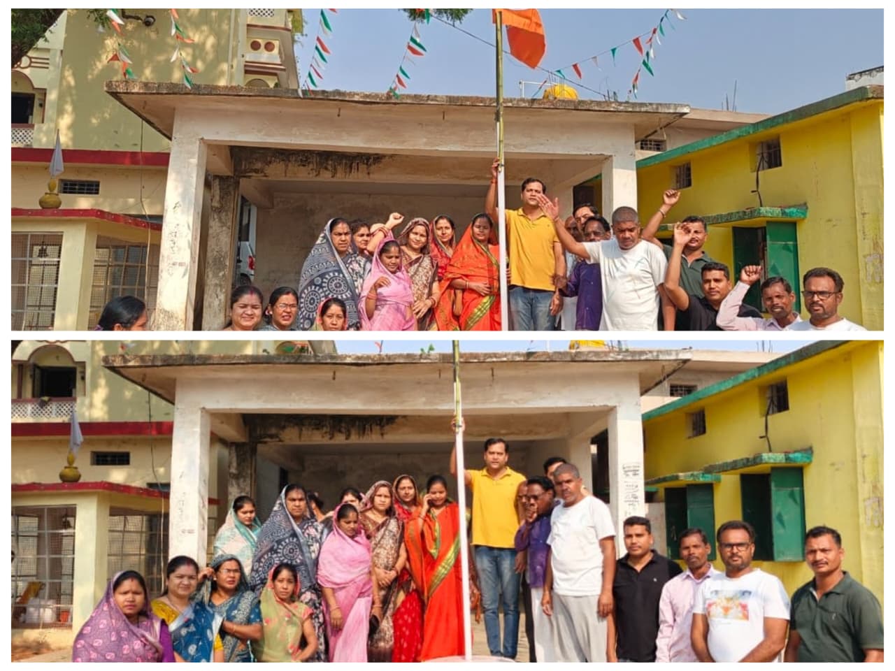 भाजपा का स्थापना दिवस छुरा में धूमधाम से मनाया गया, जयघोषों से गूंजा शीतला मंदिर प्रांगण