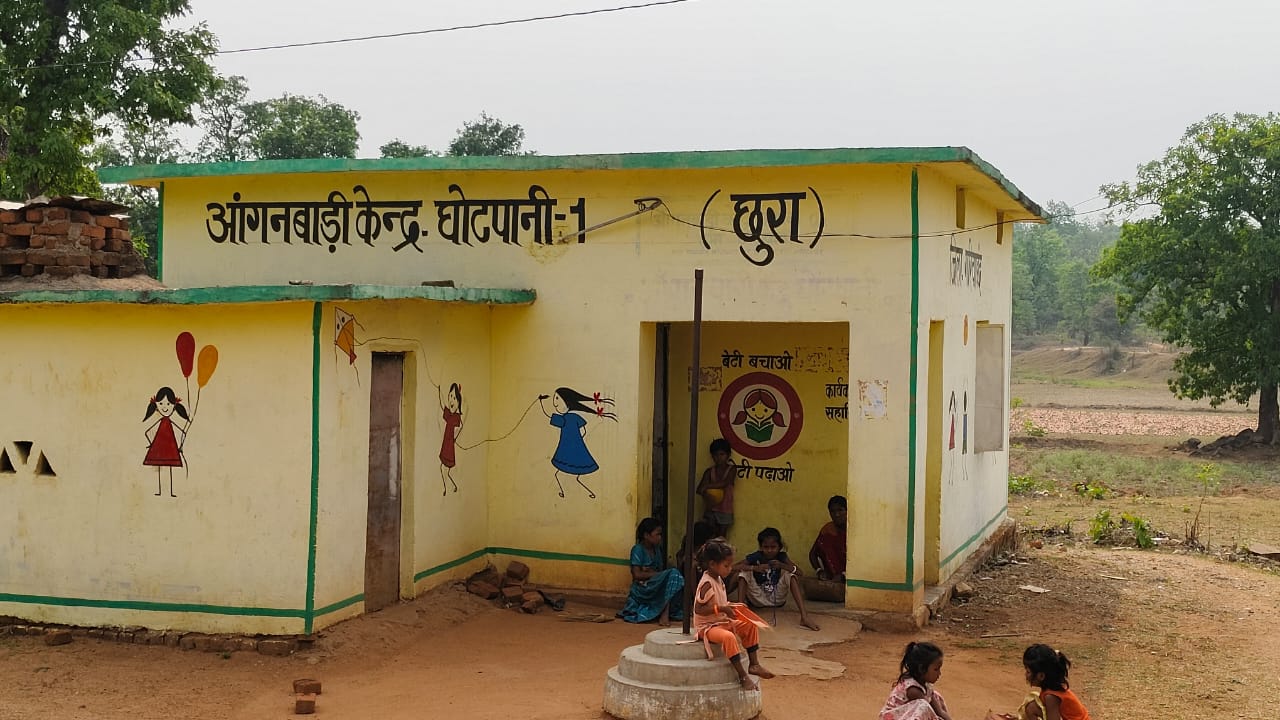 घोंटपानी आंगनबाड़ी केंद्र में अब पानी की समस्या होगी दुर 