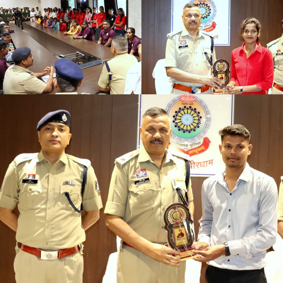 पुलिस अधीक्षक धमेन्द्र सिंह ने नगर सैनिक के पद पर चयनित जिले के 41 युवाओं को शील्ड एवं मोमेंटो प्रदान कर किया सम्मानित