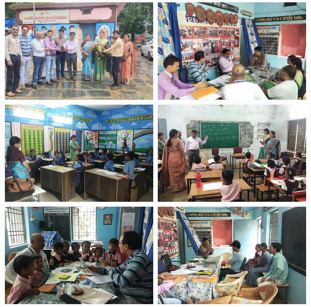 एनसीईआरटी की टीम पीएम श्री स्कूल डौण्डी लोहारा का किया विद्या प्रवेश निरीक्षण