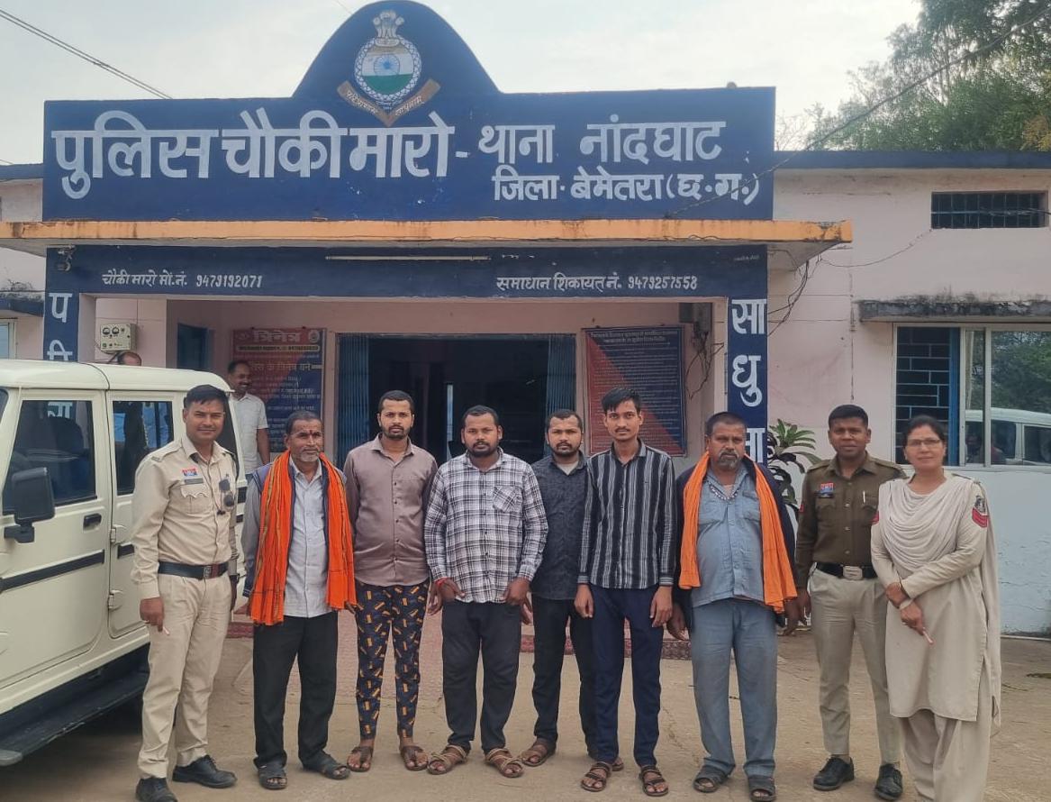 अश्लील गाली-गलौज और बंधक बनाकर मारपीट करने के मामले में 06 आरोपी गिरफ्तार