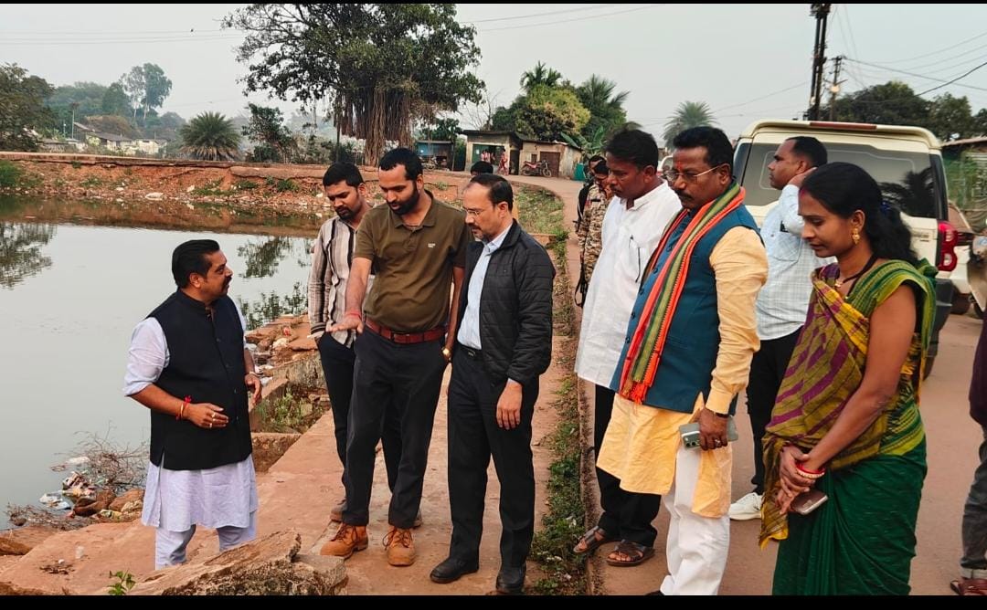 किरंदुल: ए.एम.एन.एस. के सहयोग से बंगाली कैंप तालाब का होगा सौंदर्यकरण, मिलेगी आधुनिक सुविधाएँ 