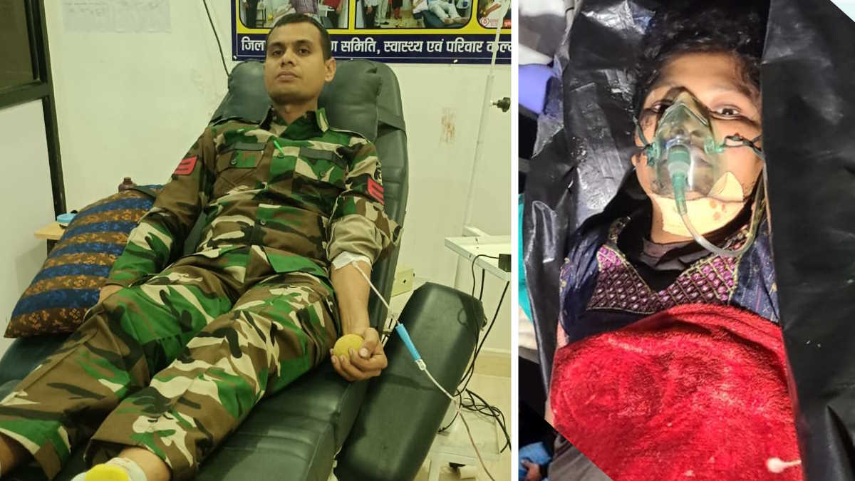 मुठभेड़ में घायल महिला नक्सली को पुलिस के जवान ने खून देकर दिया नया जीवन…