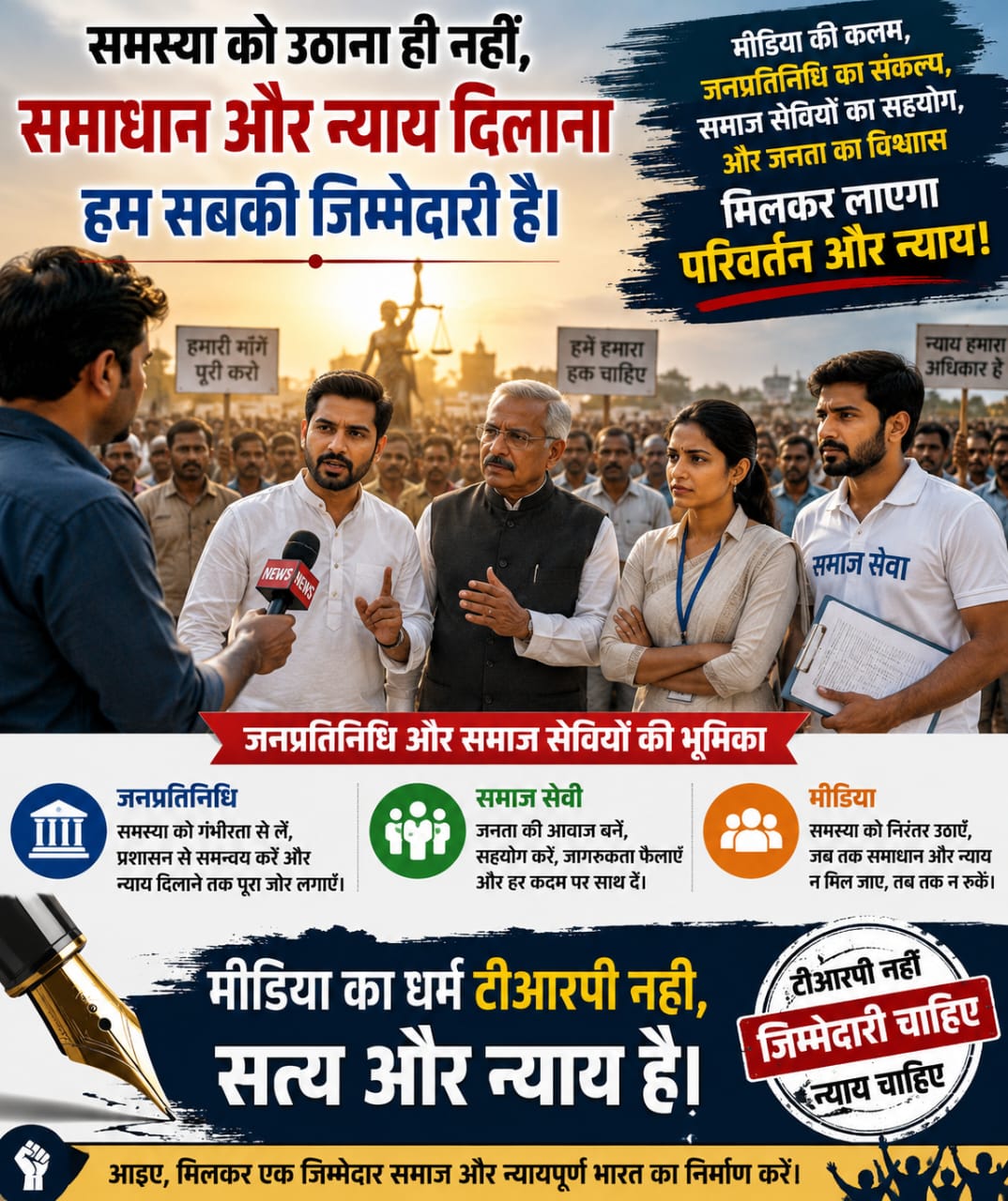 लोकतंत्र का चौथा स्तंभ या सत्ता का प्रचारक? गिरती साख, बदलते सरोकार और मुद्दाविहीन होती पत्रकारिता पर गंभीर सवाल