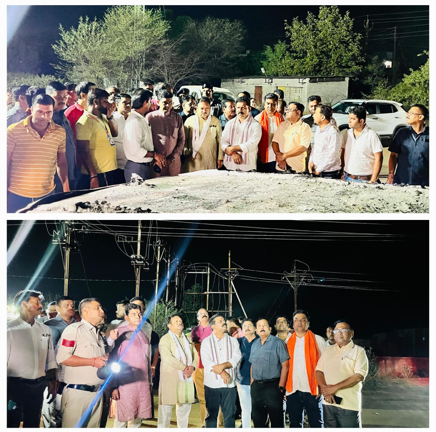 बलौदाबाजार में हुई  प्रदर्शन एवं आगजनी का जायजा लेने देर रात पहुंचे उपमुख्यमंत्री विजय शर्मा