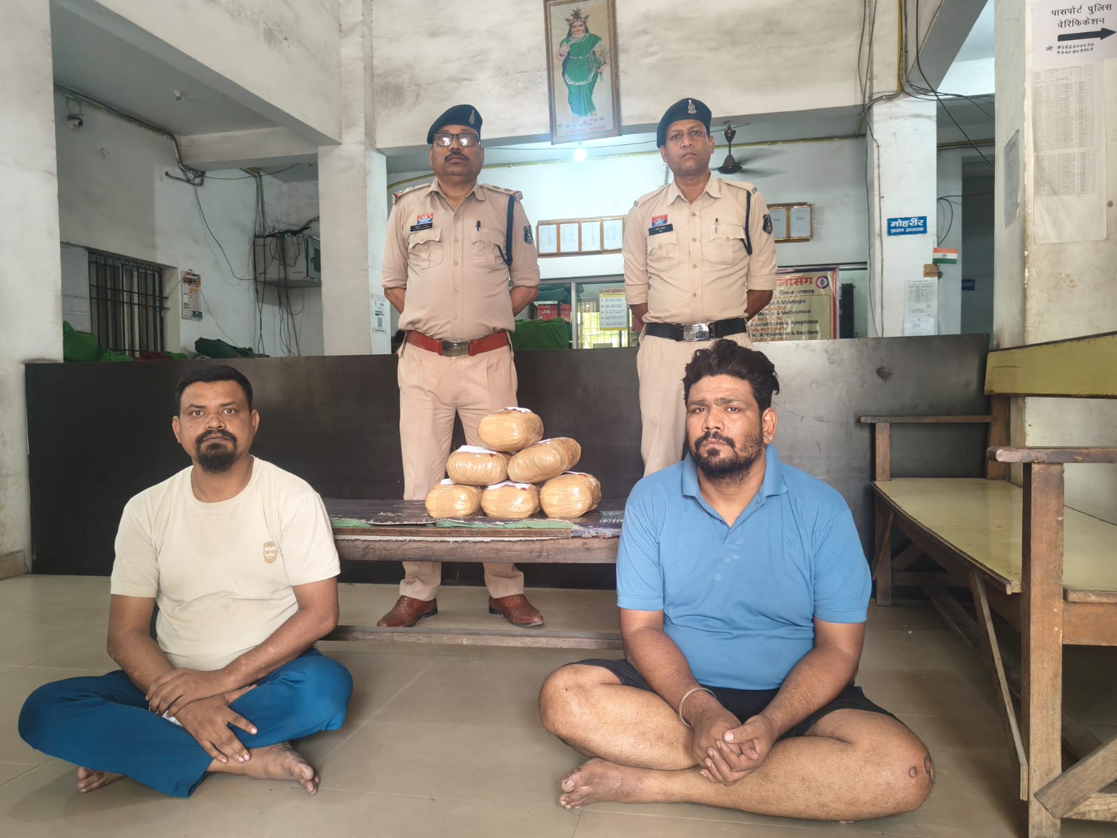 ऑपरेशन आघात का बड़ा प्रहार: 6 किलो गांजा, 24 नशीले इंजेक्शन जब्त, 5 तस्कर गिरफ्तार