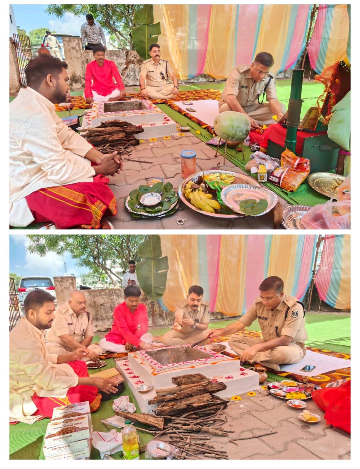 जिला बलौदाबाजार-भाटापारा पुलिस द्वारा विजयादशमी पर्व के अवसर पर शस्त्र पूजन का किया गया आयोजन