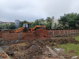 राजधानी रायपुर में अवैध प्लाटिंग पर बड़ी कार्रवाई, चला बुलडोजर