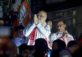 गुवाहाटी में गरजे अमित शाह, बोले- असम में फिर खिलेगा कमल