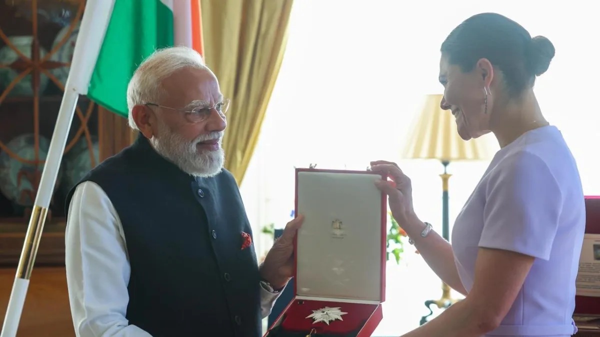 PM मोदी को स्वीडन का सर्वोच्च सम्मान, ‘रॉयल ऑर्डर ऑफ द पोलर स्टार’ से नवाजा गया